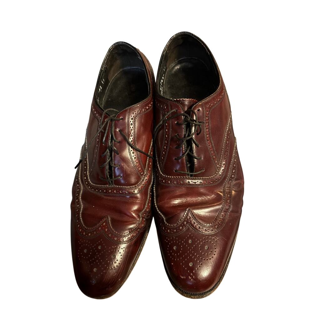 Florsheim Men’s Brown Leather Wingtip Oxford Dress Shoes Size 13 D